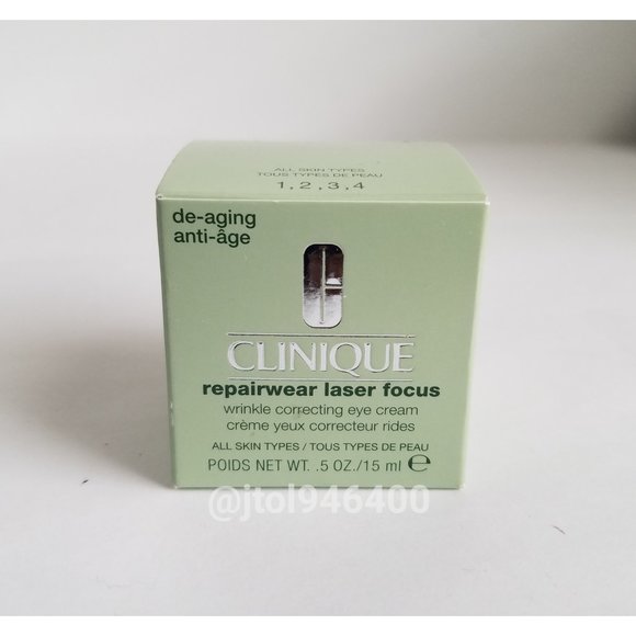 Clinique Repairwear Laser focus Wrinkle Correcting Eye Cream 0.5 oz / 15 ml - Picture 9 of 9